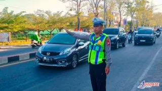 Satlantas Polres Takalar Perkuat Pelayanan Pagi, Hadir di Titik Rawan Kemacetan dan Kecelakaan