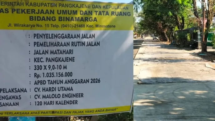 DPP LSM GARDA R.I Soroti Dugaan Ketidaksesuaian Ketebalan Beton Jalan Matahari Pangkep, Desak APH Lakukan Investigasi