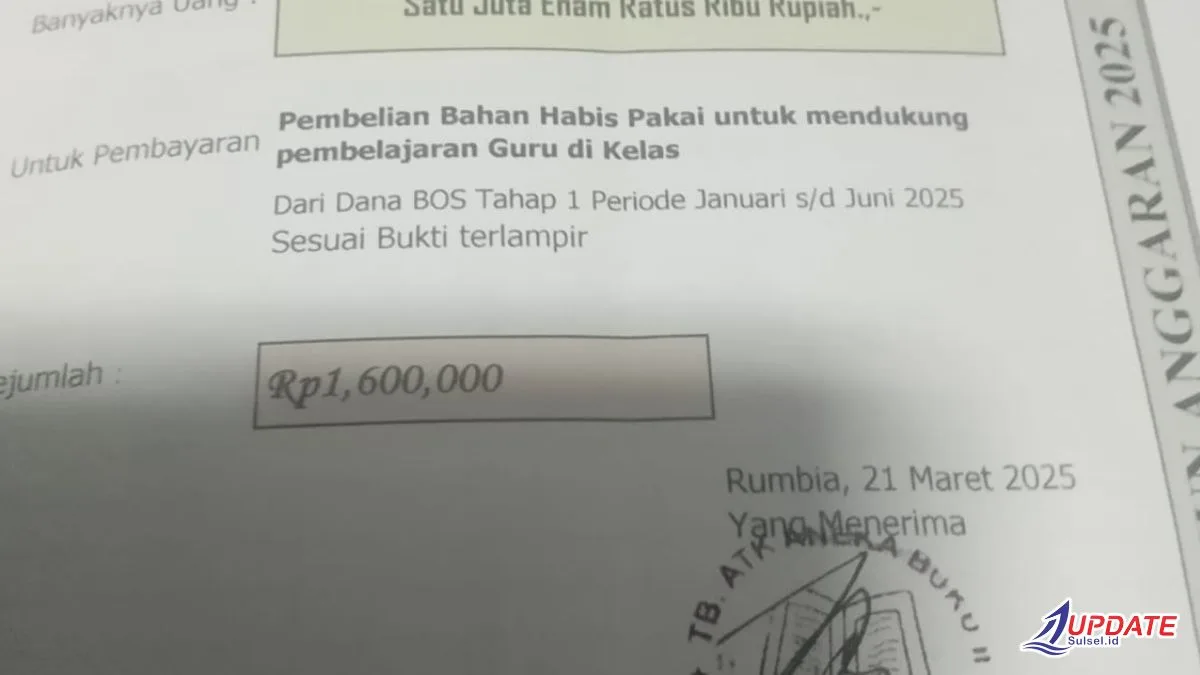 Kepala SDN 15 Rumbia Klarifikasi Dugaan Penggunaan Stempel Toko pada SPJ Dana BOS 1 Sd Jeneponto 20260715 072159 0000 l Update Sulsel
