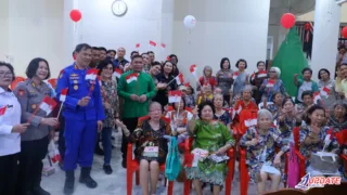 Jelang HUT RI ke-81,  Oikumene Polda Sulsel Berbagi Kasih dan Layanan Kesehatan