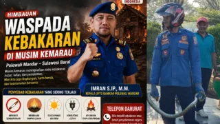 Damkar Polman Siaga 24 Jam Hadapi Musim Kemarau, Bupati Samsul Mahmud Keluarkan Imbauan Karhutla