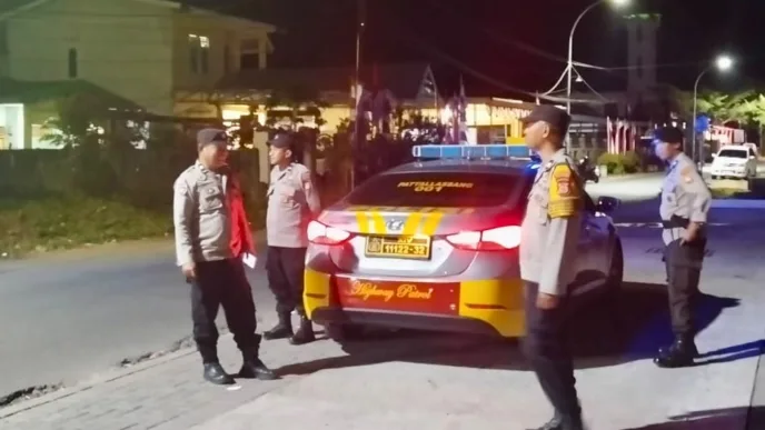 Polsek Pattallassang Sisir Lima Kelurahan, Cegah Gangguan Kamtibmas dan Balap Liar