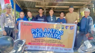Polantas Menyapa Mappatabe, Satlantas Polres Takalar Ajak Komunitas Ojek Jadi Pelopor Keselamatan Berlalu Lintas