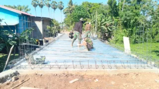Pembangunan Jembatan Beton di Kelurahan Bajeng Terus Dikebut, Progres Capai 63,13 Persen