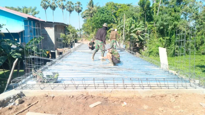 Pembangunan Jembatan Beton di Kelurahan Bajeng Terus Dikebut, Progres Capai 63,13 Persen