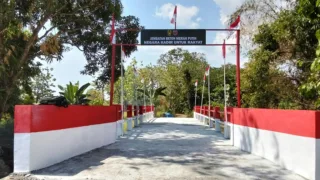Pembangunan Jembatan Beton Kale Lantang Tahap V Capai Progres 100 Persen