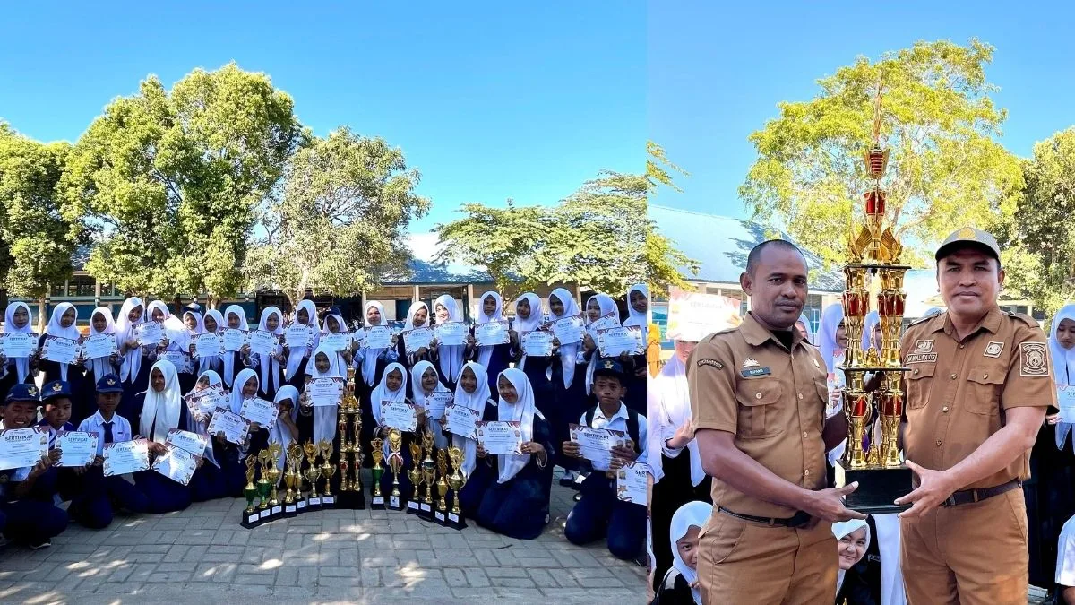 Membanggakan! SMPN 1 Rumbia Raih Juara 2 Gerak Jalan Indah Tingkat Kabupaten Jeneponto