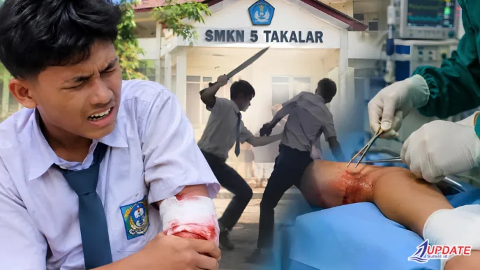 Insiden Senjata Tajam di SMKN 5 Takalar, Siswa Kelas X Dilarikan ke Rumah Sakit