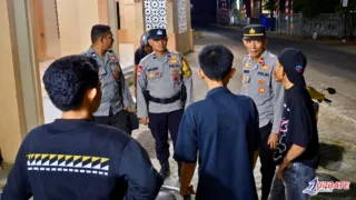 Cipkon Polsek Mappakasunggu Sisir Titik Rawan, Perkemahan hingga Remaja yang Nongkrong