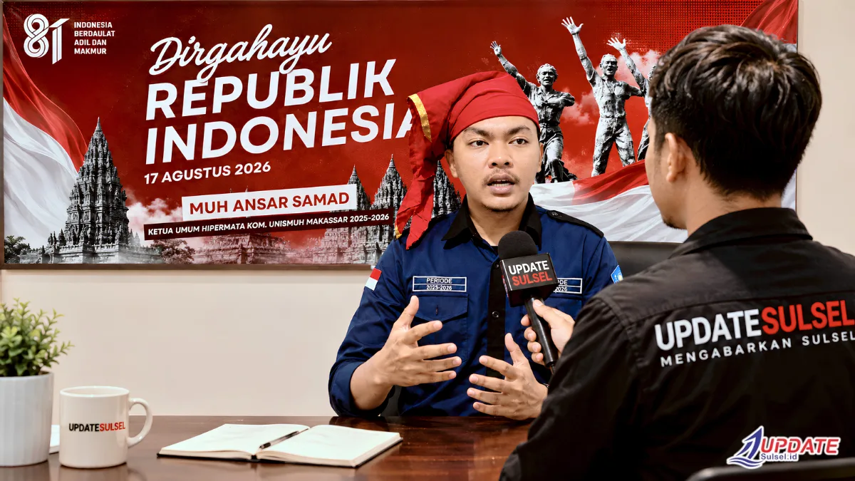 Ketua Hipermata Komisariat Unismuh Makassar Sampaikan Pesan Kemerdekaan di HUT Ke-81 RI 1 UPDATESULSEL.ID TERKINI 20260817 154626 0000 l Update Sulsel