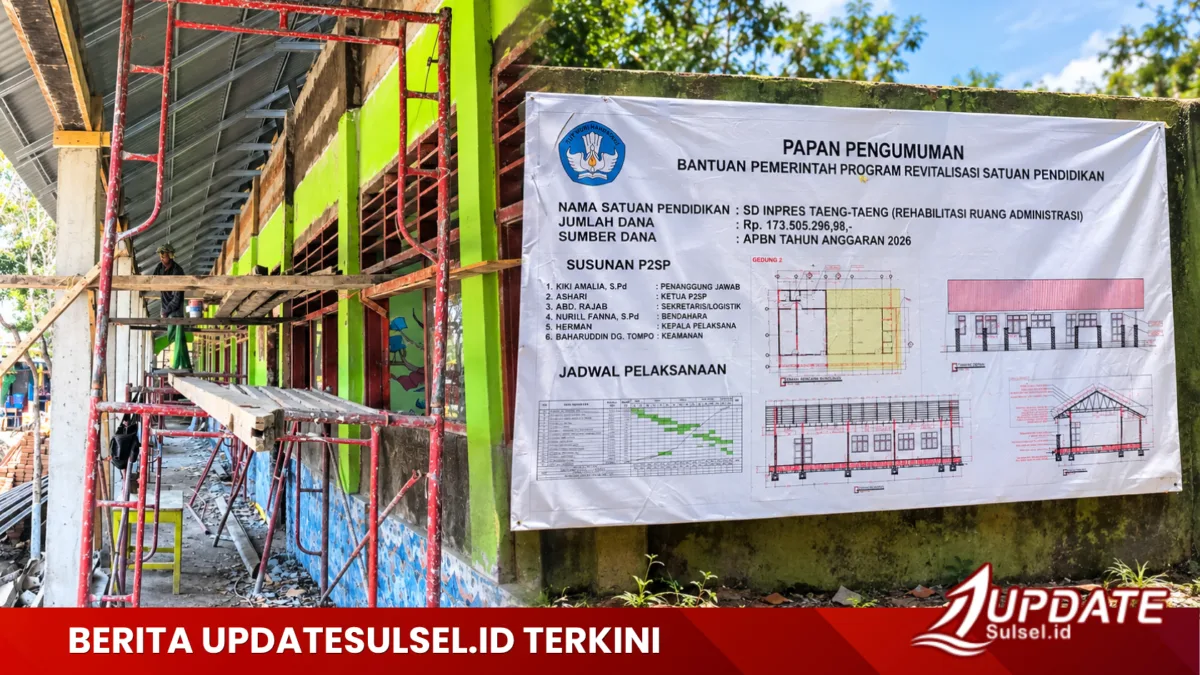 Revitalisasi Sarana Pendidikan, SD Inpres Taeng-Taeng Gowa Komitmen Tingkatkan Kualitas Pembelajaran