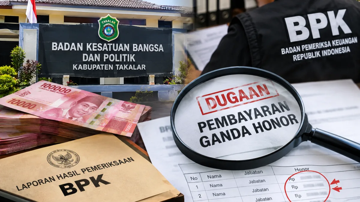 BPK Temukan Dugaan Pembayaran Ganda Honor di Kesbangpol Takalar