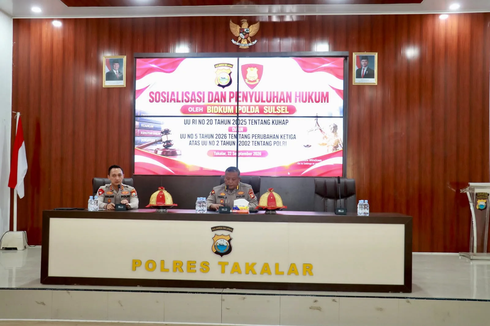 Polres Takalar Terima Tim Bidkum Polda Sulsel, Personel Diperkuat Pemahaman Aturan Hukum Terbaru