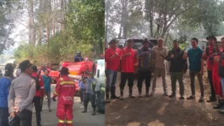 Kebakaran Hutan Muncul di Desa Loka, Camat Rumbia Gandeng TNI-Polri Cegah Api Meluas