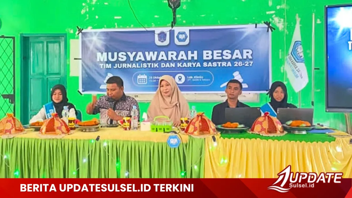Musyawarah Besar Sukses Digelar, Estafet Kepemimpinan Tim Jurnalistik Dan Karya Sastra SMAN 6 Takalar Resmi Beralih